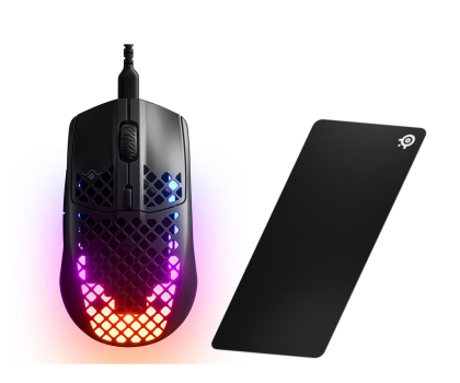 Myszka przewodowa SteelSeries Aerox 3 Onyx + QcK XXL